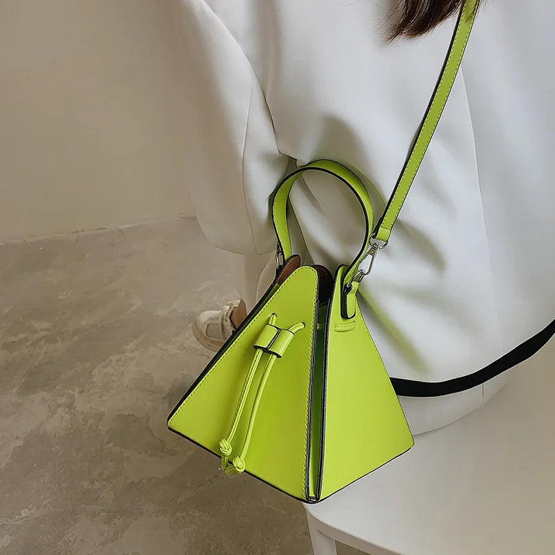 Women's Luxury PU Leather Shoulder Bag - White